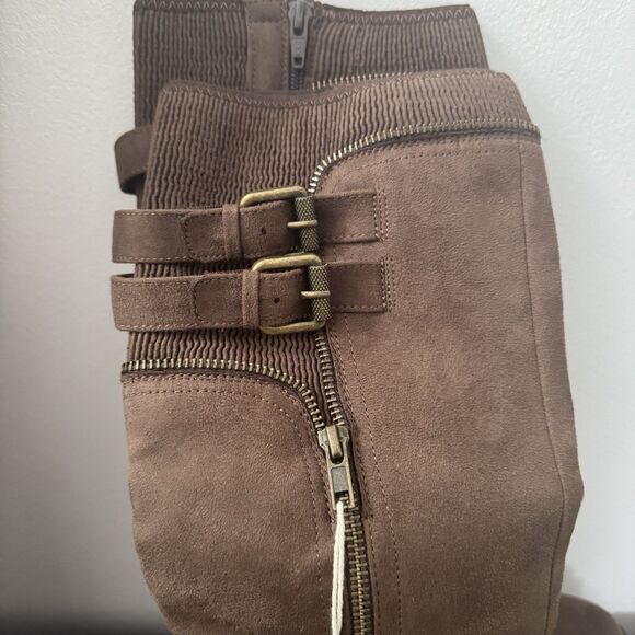 WHITE MOUNTAIN Women's Mazed Brown Knee High Boot Brown Riding Boot Size 7 - Picture 7 of 11
